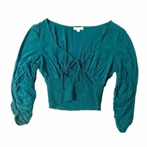 PacSun LA Hearts LS Crop Top